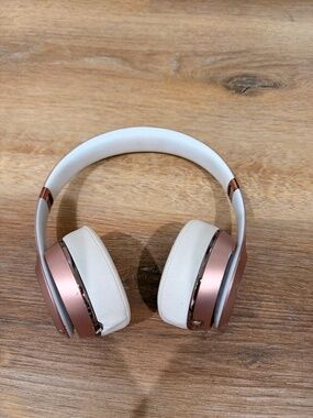 Beats by Dre On-Ear Headphones in Rose Gold and Cream